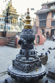 <b>NPL1018</b><br>Nepal; Kathmandu; Buddhist; Temple; Stupa; Kaathe Swyambhu Shee: Gha: Chaitya; Square; Statue; Sculpture; Art