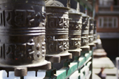 <b>NPL1022</b><br>Nepal; Kathmandu; Buddhist; Temple; Stupa; Kaathe Swyambhu Shee: Gha: Chaitya; Square; Prayer wheel; Sculpture; Art