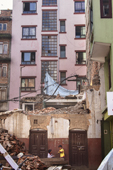 <b>NPL1031</b><br>Nepal; Kathmandu; Street; People; Kids; Play; Game; Earthquake; Building; House