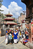 <b>NPL1034</b><br>Nepal; Kathmandu; Street; People; UNESCO; Durbar; Walk; Building; Tourist; Crowd