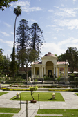 <b>NPL1039</b><br>Nepal; Kathmandu; People; Rest; Relax; Garden; Park; Tree; Garden Of Dreams; Pavilion; Fountain; Restaurant