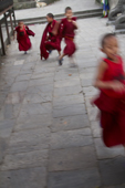 <b>NPL1050</b><br>Nepal; Kathmandu; Swayambhunath; Buddhism; People; UNESCO; Monk; Kids; Play; Game; Monastery