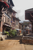<b>NPL1073</b><br>Nepal; Kathmandu; Bhaktapur; Street; Village; Restaurant; Empty; Building; House; View