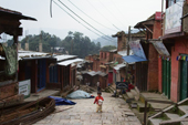 <b>NPL1089</b><br>Nepal; Kathmandu; Bhaktapur; Changunarayan; Changu Narayan; Village; Kid; Walk; Street; Building; House; People