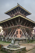 <b>NPL1090</b><br>Nepal; Kathmandu; Bhaktapur; Changunarayan; Changu Narayan; Temple; Oldest; Hinduism; Decoration; Panorama