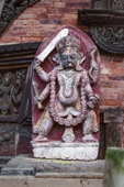 <b>NPL1091</b><br>Nepal; Kathmandu; Bhaktapur; Changunarayan; Changu Narayan; Temple; Oldest; Hinduism; Detail; Statue
