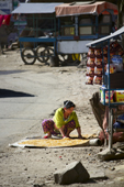 <b>NPL1098</b><br>Nepal; Kathmandu Valley; Village; Nagarkot; Street; Woman; Work; Shop; Seller; Dry