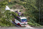 <b>NPL1102</b><br>Nepal; Kathmandu Valley; Village; Nagarkot; Street; People; Bus; Transport; Journey; Boys