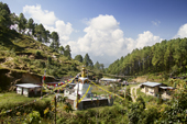 <b>NPL1105</b><br>Nepal; Kathmandu Valley; Nature; Landscape; Stupa; Buddhism; Forest; Hike; Trekking; Path