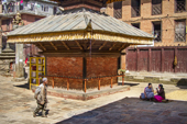 <b>NPL1117</b><br>Nepal; Kathmandu Valley; Village; Panauti; Temple; Hinduism; Man; Woman; People; Street