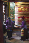 <b>NPL1164</b><br>Nepal; Kathmandu; Boudhanath Stupa; Stupa; UNESCO; Buddhism; People; Woman; Walk; Prayer wheel; Prayer; Devotees