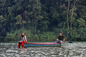 <b>NPL1185</b><br>Nepal; Pokhara; Lake; Phewa; People; Relax; Rest; Boat; Navigate; Transport; Nature; Couple