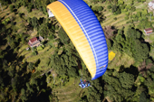<b>NPL1192</b><br>Nepal; Pokhara; Landscape; Paragliding; Flight; People; Nature; House; Valley; Sport; Forest