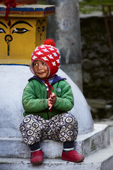 <b>NPL1210</b><br>Nepal; Himalaya; Annapurna; Trekking; Hike; People; Annapurna Circuit; Village; Ghode Pani; Ghorepani; Kid