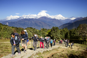 <b>NPL1225</b><br>Nepal; Himalaya; Annapurna; Trekking; Hike; People; Landscape; Nature; Crowd; Walk; Path; Annapurna Circuit