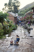 <b>NPL1238</b><br>Nepal; Tanahun; Bandipur; Street; Kids; Play; Village; People; Game; House