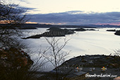 <b>OSL1046</b><br>Norway, Oslo, Winter, Sea, Archipelago, Sunset, Island, Night, Landscape, View