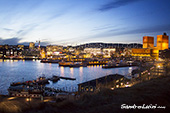 <b>OSL1048</b><br>Noruega, Oslo, Winter, Sea, Archipelago, Landscape, Night, Sunset, City Hall, Bay, Docks, Harbour, Buildings, Radhusplassen